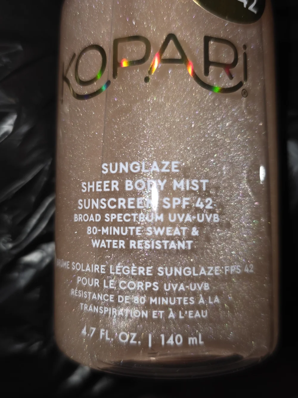 Kopari Pink Sheer Body Mist Sunscreen SPF 42